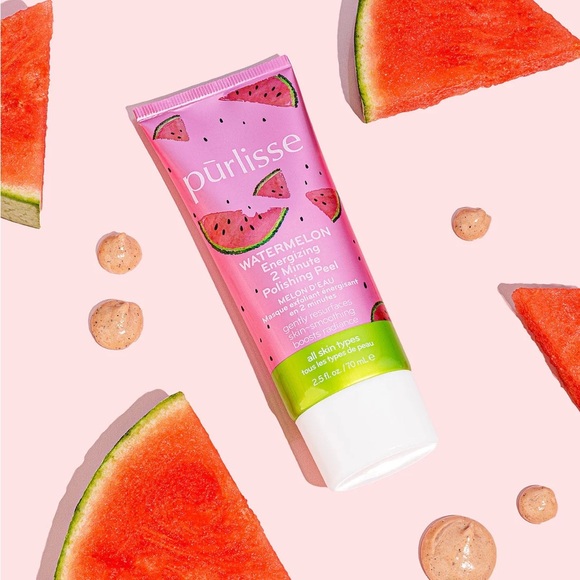 NIB Purlisse Watermelon Energizing 2 Minute Polishing Peel - Picture 1 of 3